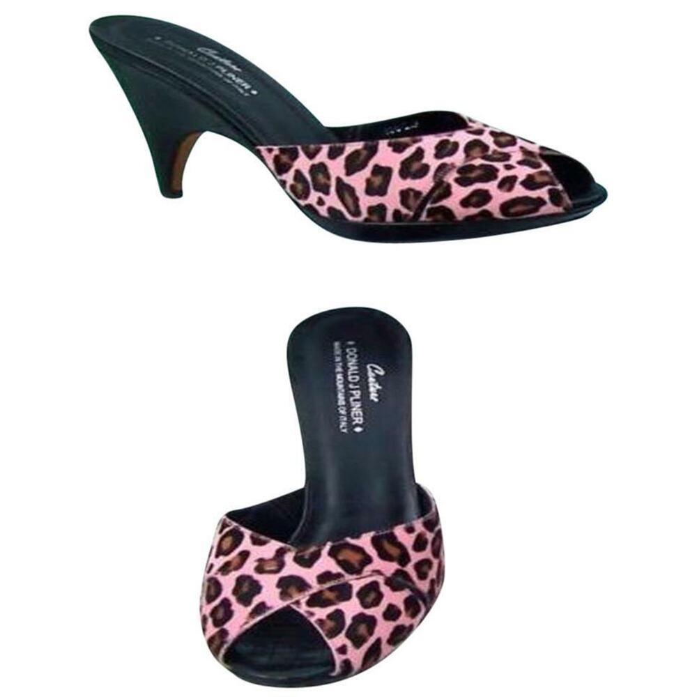 Donald Pliner Animal Gator Leather Hair Calf Shoe Platform Peep Toe NWT $325 Sz8
